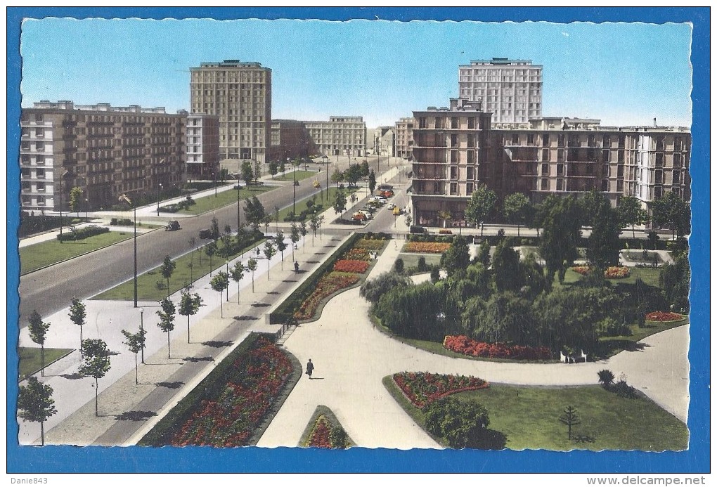 CPSM - SEINE MARITIME - LE HAVRE - AVENUE FOCH ET SQUARE SAINT ROCH - Collection Glatigny  / 175 - Saint-Roch (Plein)