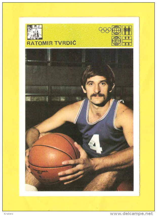Svijet Sporta Card - Basketball, Rato Tvrdi&#263;, Jugoplastika     120 - Basketball