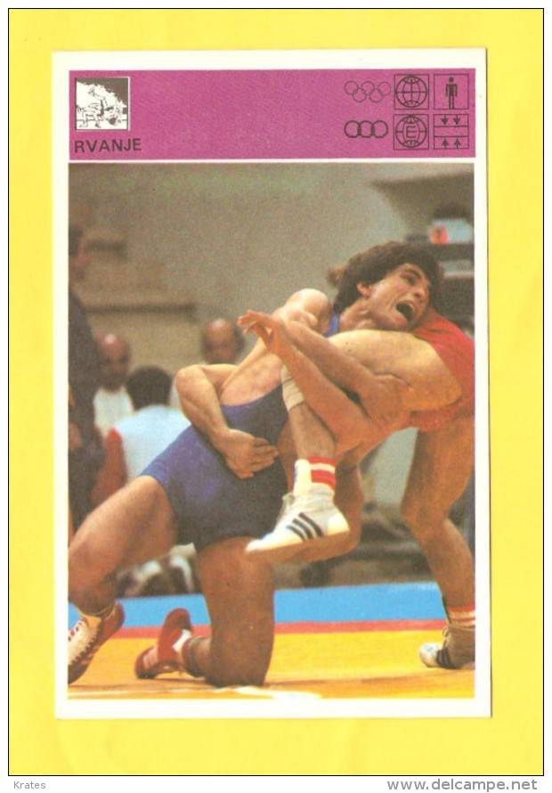 Svijet Sporta Card - Wrestling     186 - Lutte