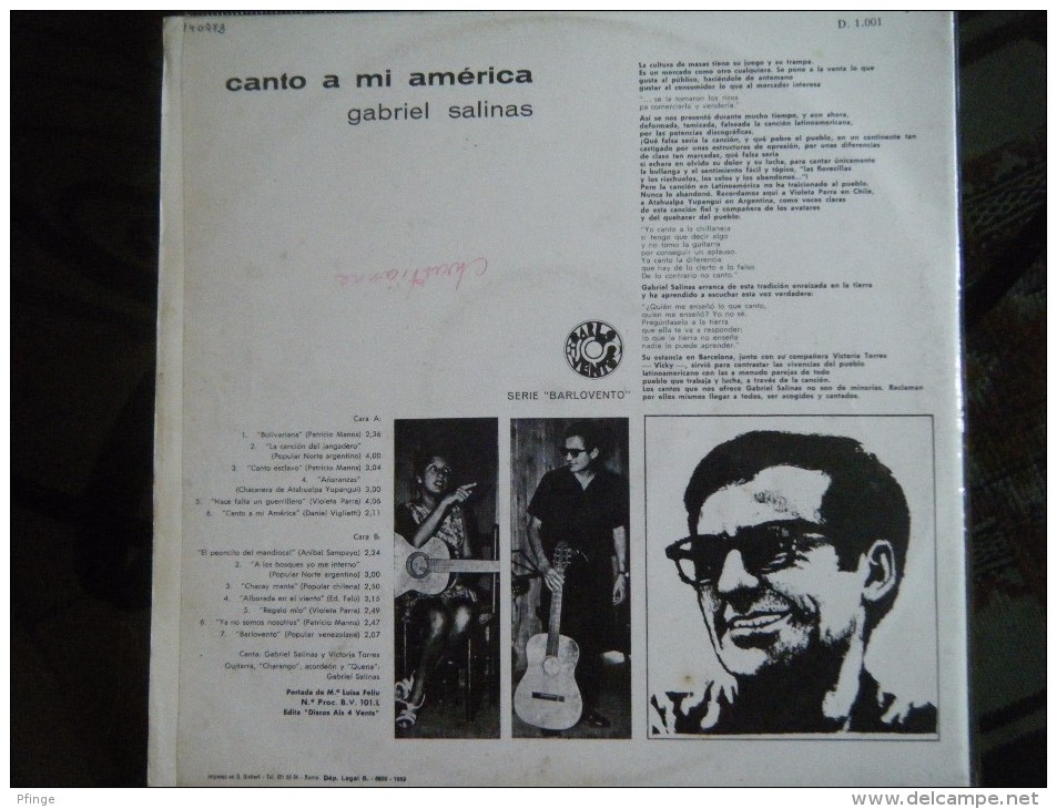 Gabriel Salinas Canto A Mi America - Sonstige - Spanische Musik