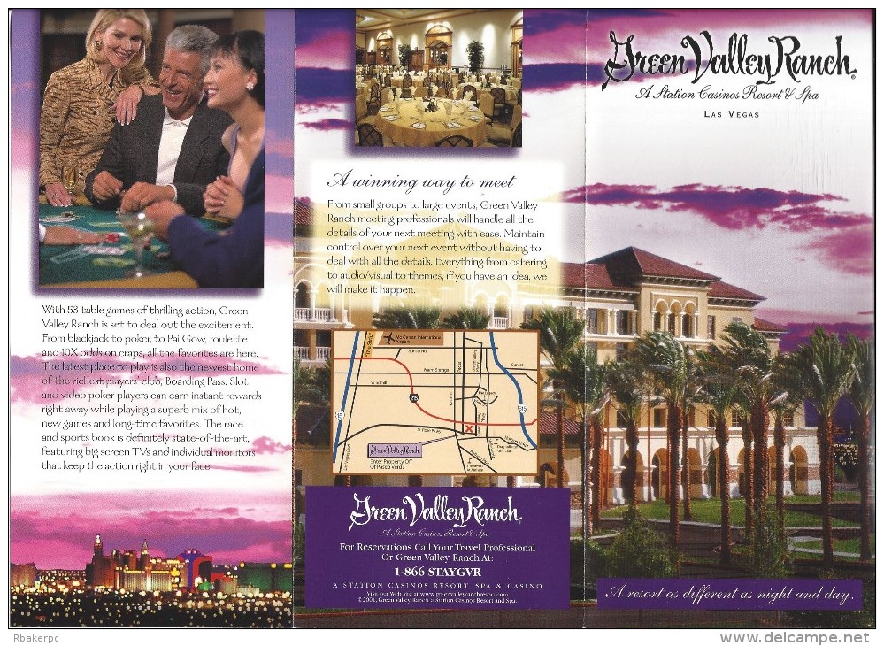 Green Valley Ranch Casino Las Vegas, NV Paper Brochure - Publicités