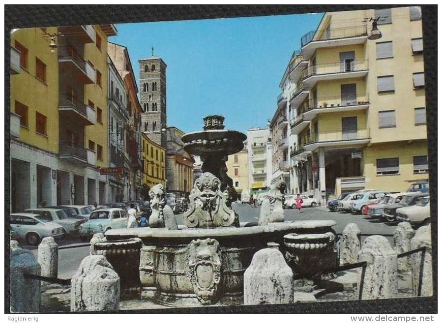 ROMA - Velletri - Piazza Cairoli - Fontana Del Bernini - Auto - 1969 - Velletri