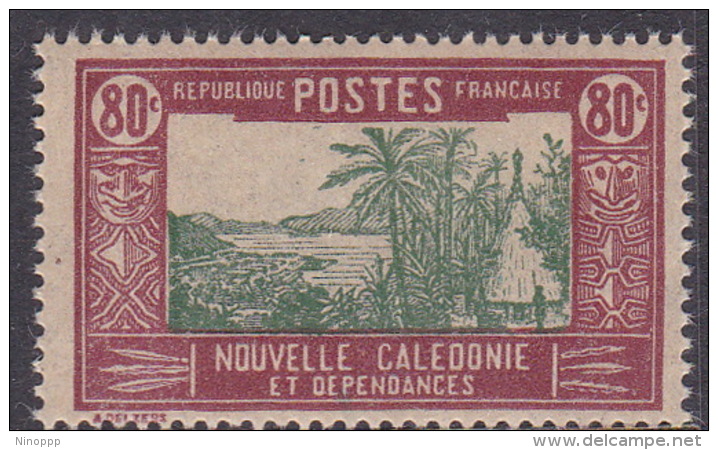 New Caledonia SG 157 1928 Definitives  80c Green And Purple MNH - Unused Stamps