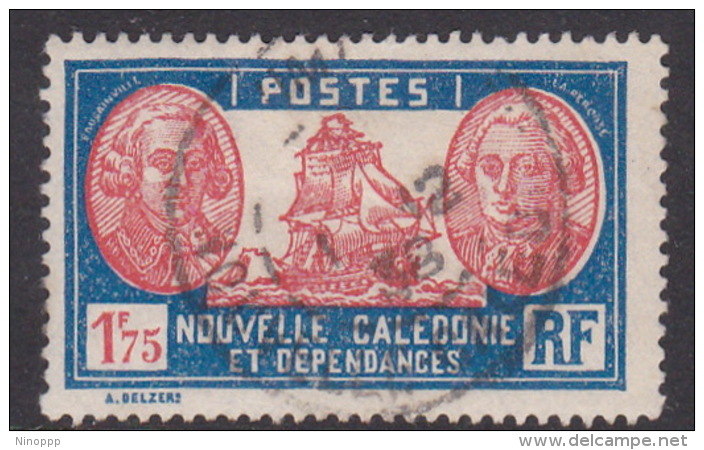 New Caledonia SG 170 1928 Definitives 1 F 75c Orange And Blue Used - Used Stamps