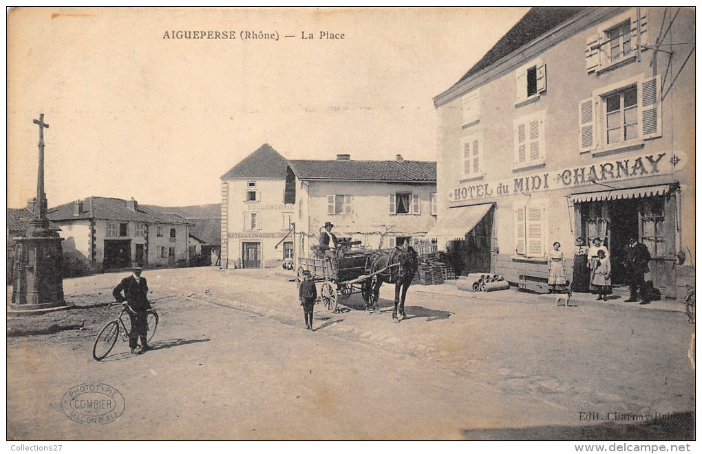 69- AIGUEPERSE - LA PLACE - HOTEL DU MIDI CHARNAY - Otros & Sin Clasificación