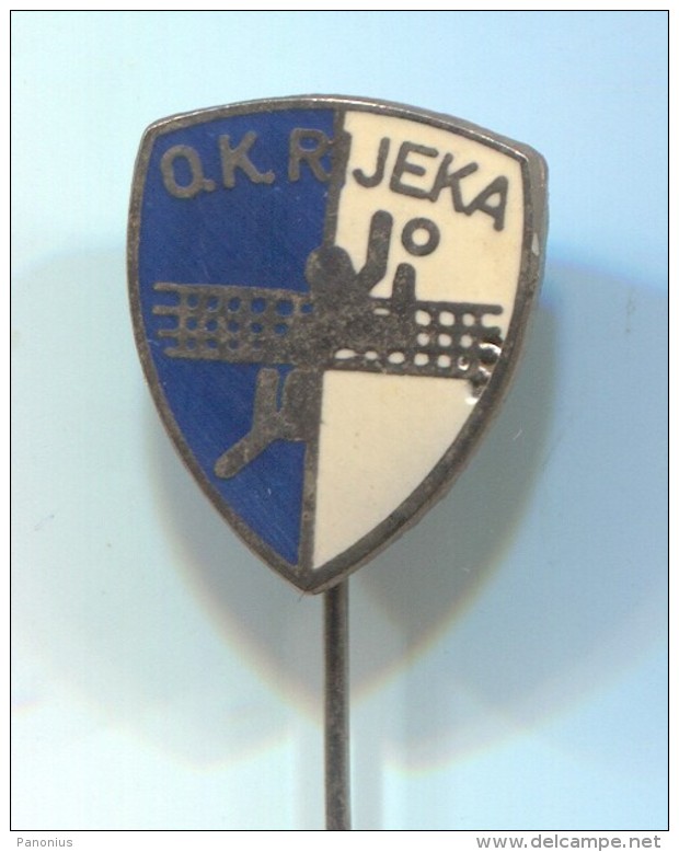 VOLLEYBALL Pallavolo - Club RIJEKA Fiume  Croatia, Vintage Pin Badge, Enamel - Volleyball