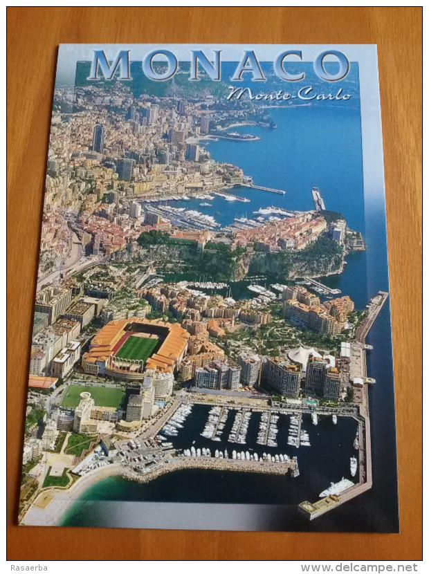 Monaco Monte Carlo Le Stade Louis II Stadium Cartolina Stadio Postcard Stadion AK Carte Postale Stade Estadio - Soccer