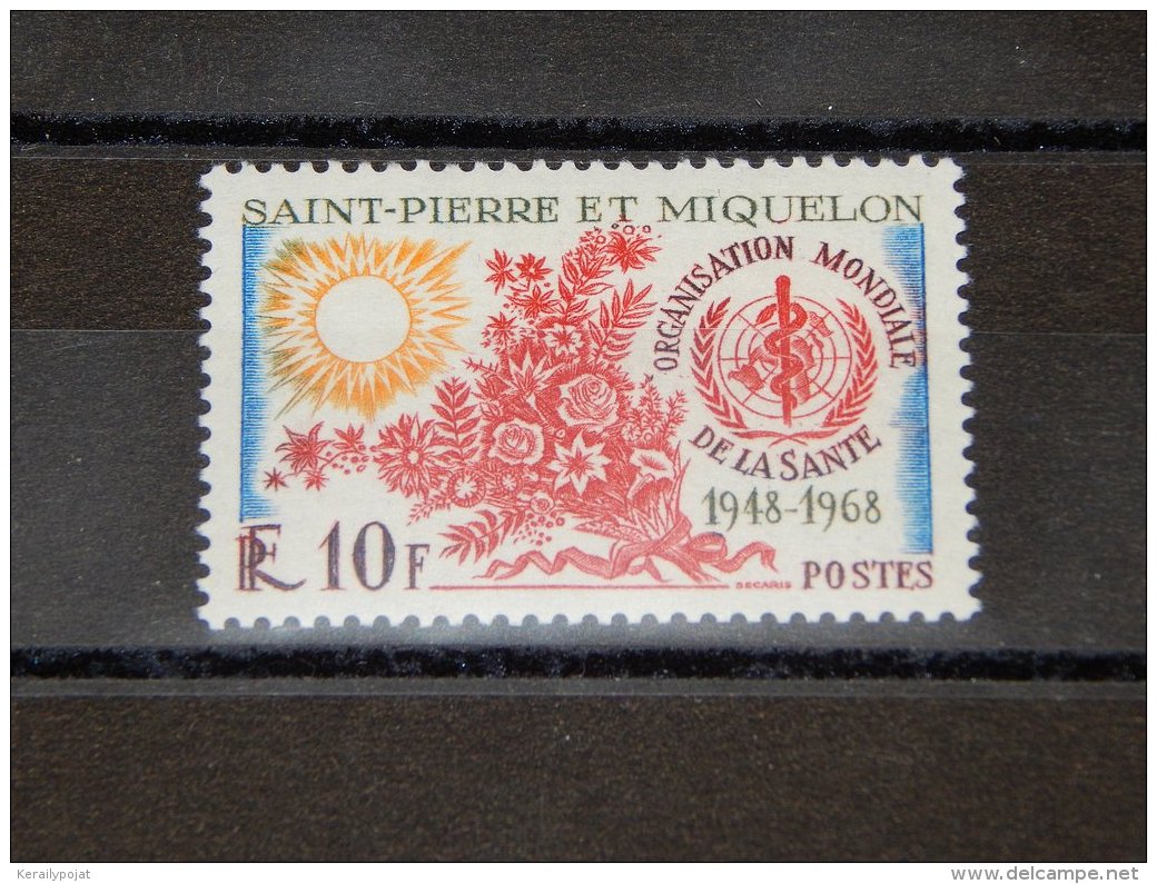 St.Pierre &amp; Miquelon - 1968 World Health Organization MNH__(TH-15602) - Neufs