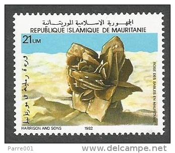 Mauritania 1982 Desert Rose (crystal) Of Gypsum Or Baryte Mineral Mint MNH Michel 776 - Mineralen