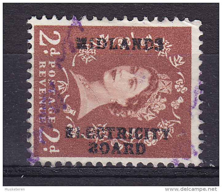 Great Britain QEII. Stamp Commercial Overprint "MIDLANDS ELECTRICITY BOARD" - Otros & Sin Clasificación