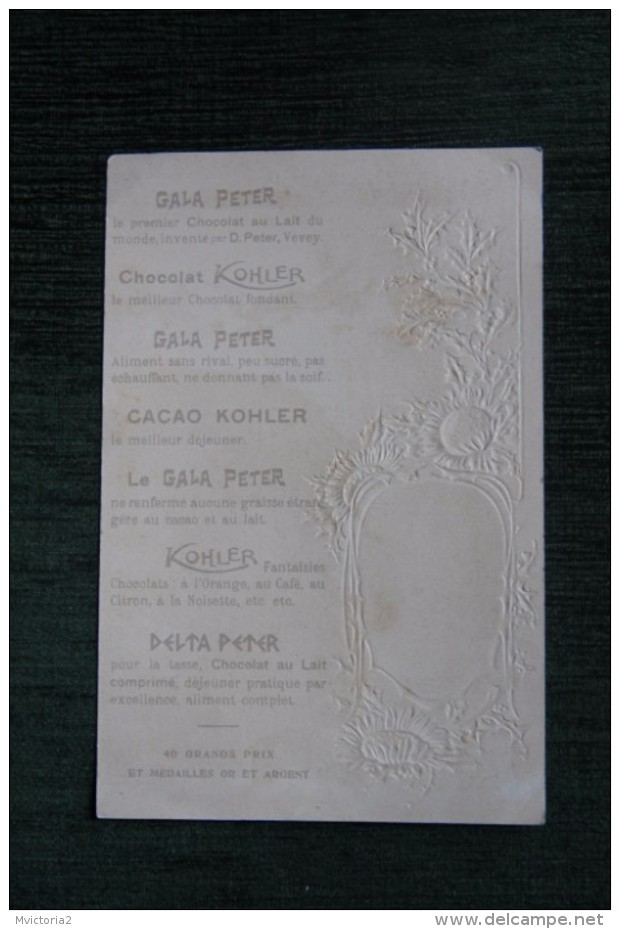 MENU Vierge Des CHOCOLATS KOHLER - GALA PETER - Costumes Nationaux Suisses - Menus