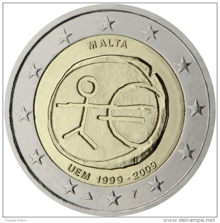 MALTE 2009 / 2 EURO COMMEMORATIVE / UEM - Malta