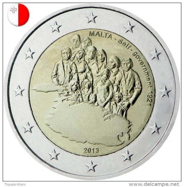 MALTE 2013 / 2 EURO COMMEMORATIVE / AUTONOMIE DU GOUVERNEMENT - Malta