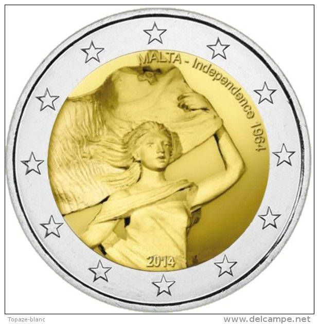 MALTE 2014 / 2 EURO COMMEMORATIVE / INDEPENDANCE 1964 - Malta