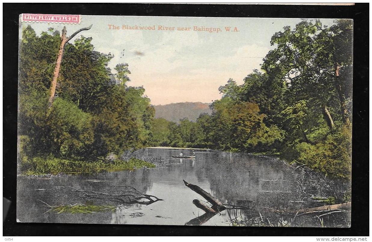 Cpa D'australie  Occidentale  - The Blackwood River Near Balingup( Taxée ) En 1907, Yvert N° 70 - ODB03 - Storia Postale