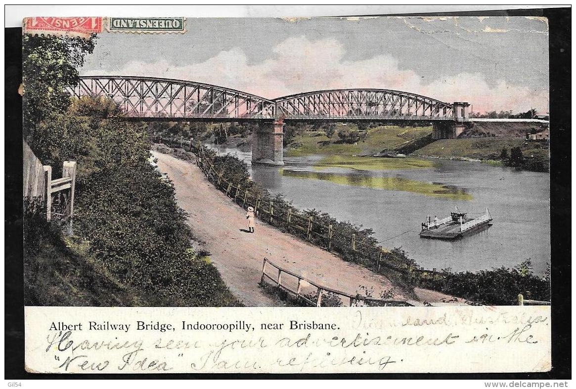Cpa D'australie  -  Albert Railway BRIDGE, INDOOROOPILLY- Near  BRISBANE  ODB13 - Brisbane