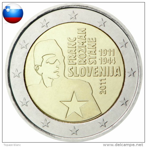 SLOVENIE 2011 / 2 EURO COMMEMORATIVE / FRANC ROZMAN STANE - Slovénie