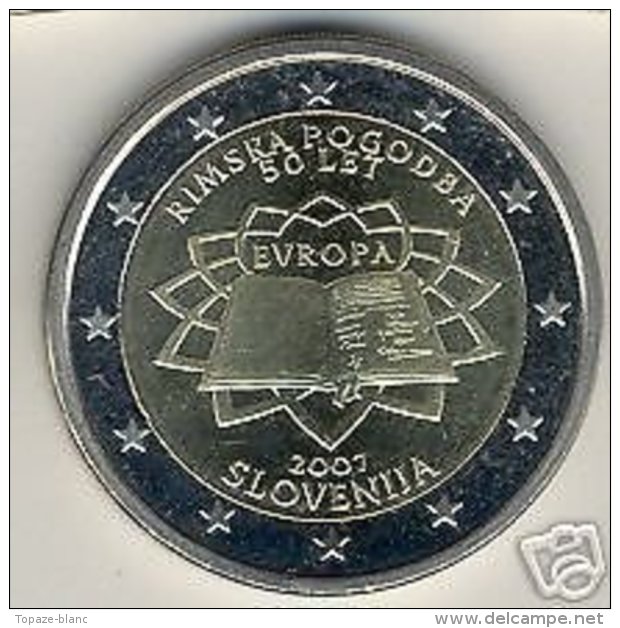 SLOVENIE 2007 / 2 EURO COMMEMORATIVE / TRAITE DE ROME - Slovenia