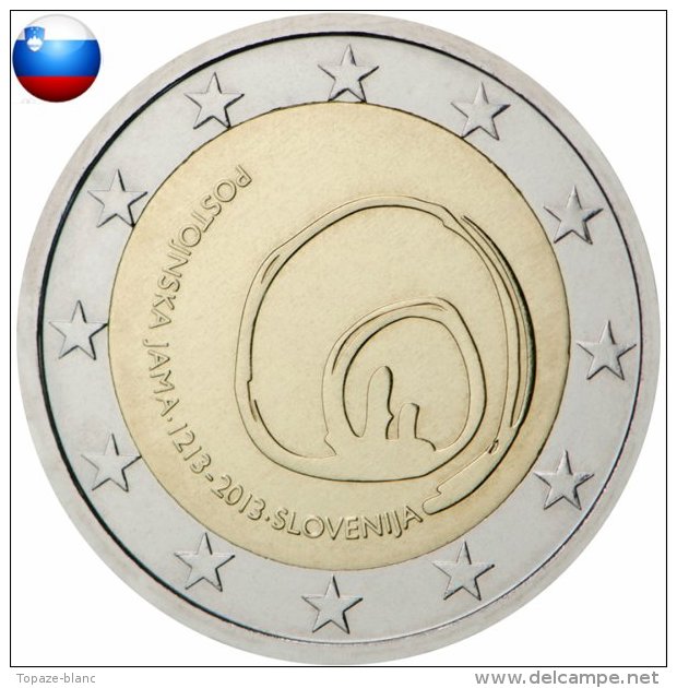 SLOVENIE 2013 / 2 EURO COMMEMORATIVE / GROTTE DE POSTOJNA - Slovénie