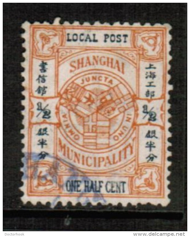 REPUBLIC Of CHINA---SHANGHAI 1/2c LOCAL POST VF USED - Otros & Sin Clasificación