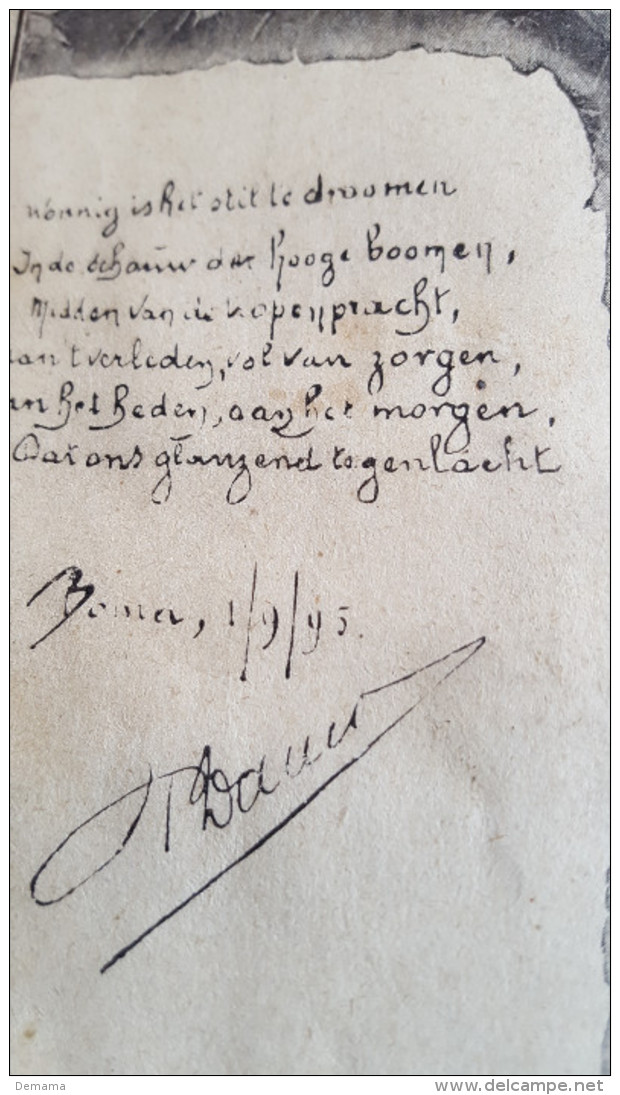 Pieter Danco, ´Ook Een Ideaal´ Gedrukte Handtekening 1/9/95, Novelle, Drukkerij A Siffer Gent - Antique