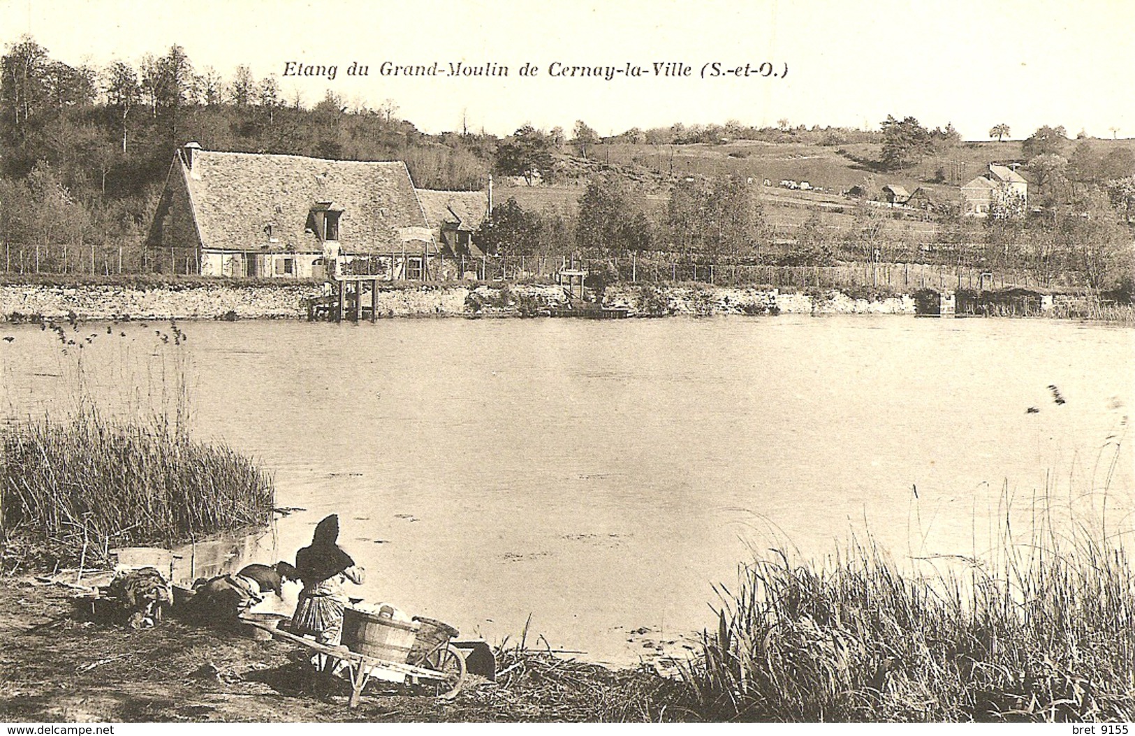 78CERNAY LA VILLE ETANG DU GRAND MOULIN ON LAVE LE LINGE MAIS ON Y PECHE AUSSI - Cernay-la-Ville