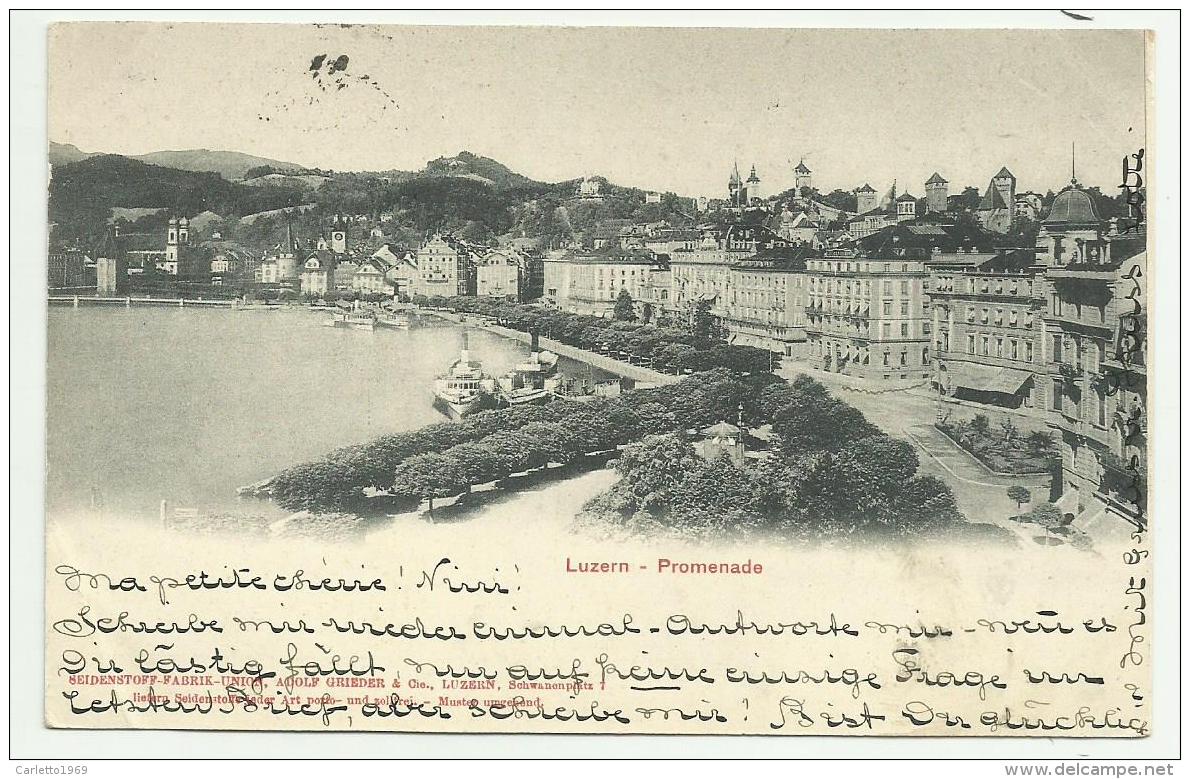 LUCERNA PROMENADE 1902 VIAGGIATA FP - Lucerna