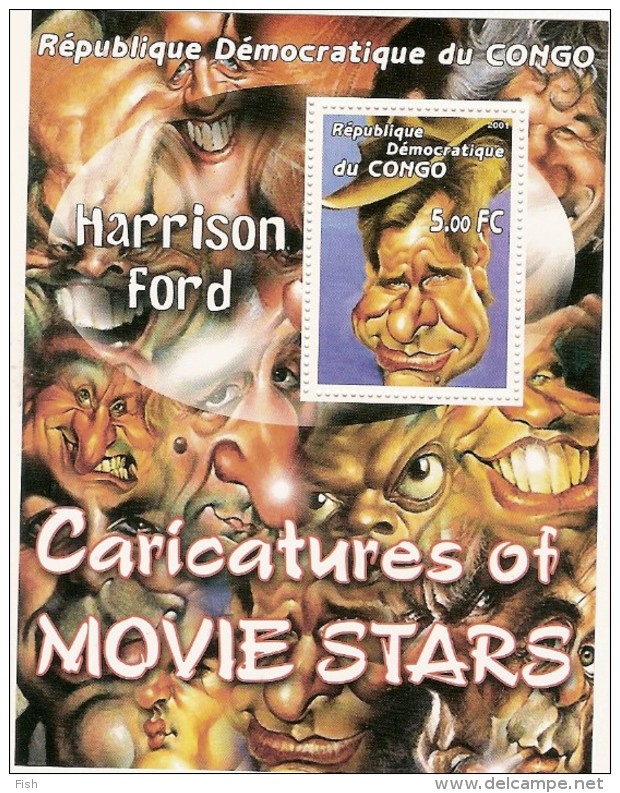 Congo ** & Caricatures Of Movie Stars, Harrison Ford  2001 (1) - Nuovi