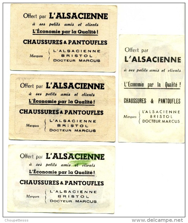 Lot  De  4  Chromos  Hansi  (  Offert  Par  L' Alsacienne  ) - Autres & Non Classés