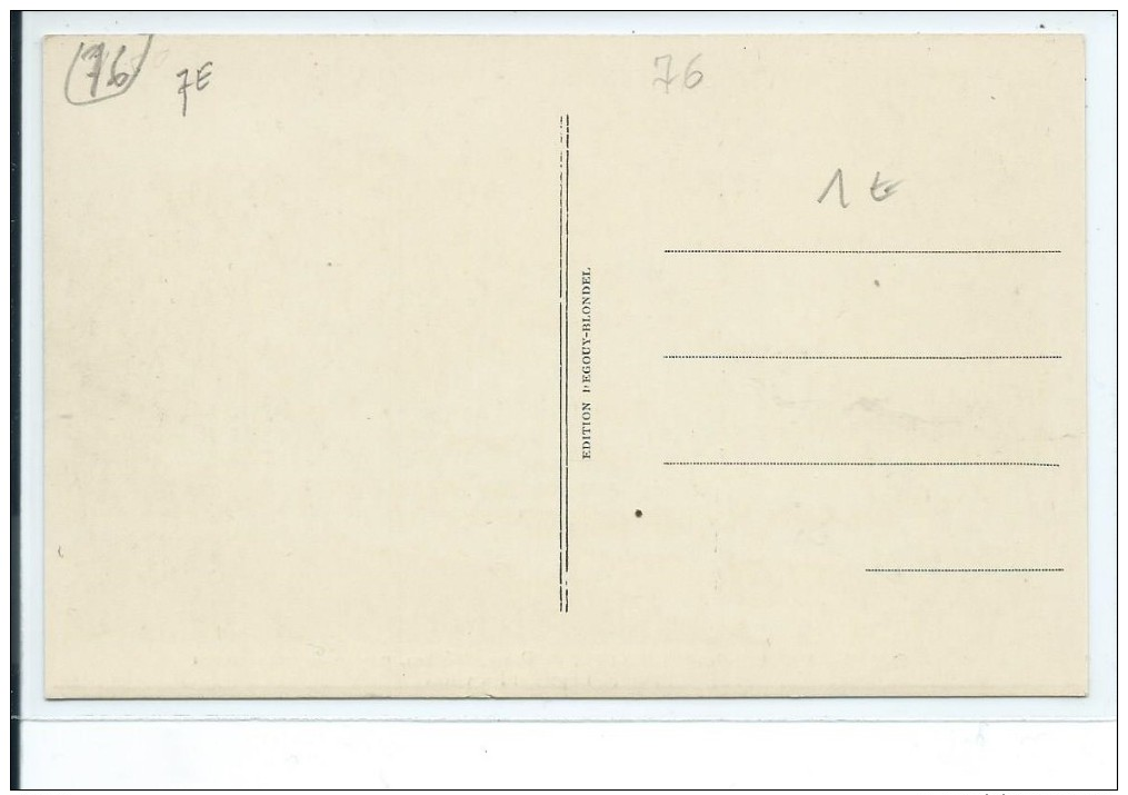 76, Seine-Maritime,VEULES-les-ROSES(3h De Paris,185 Km Par Route Autodrome)Plce Mélingue Et Les Villas, Scan Recto-Verso - Dieppe