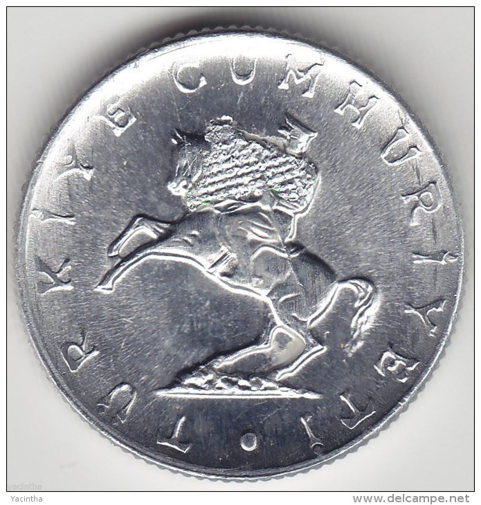 @Y@    TURKEY MOST AMAZING MISSTRIKE OF A 5 LIRA 1981 BU. - Turkey