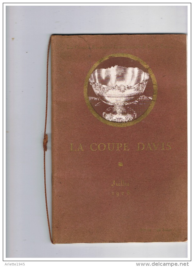 LIVRE COUPE DAVIS JUILLET 1928 (RARE) - Libros