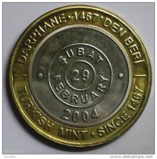 @Y@    LEAP DAY COIN !!! TURKEY 1 MILLION LIRA 29 FEBRUARY 2004 - Turquie