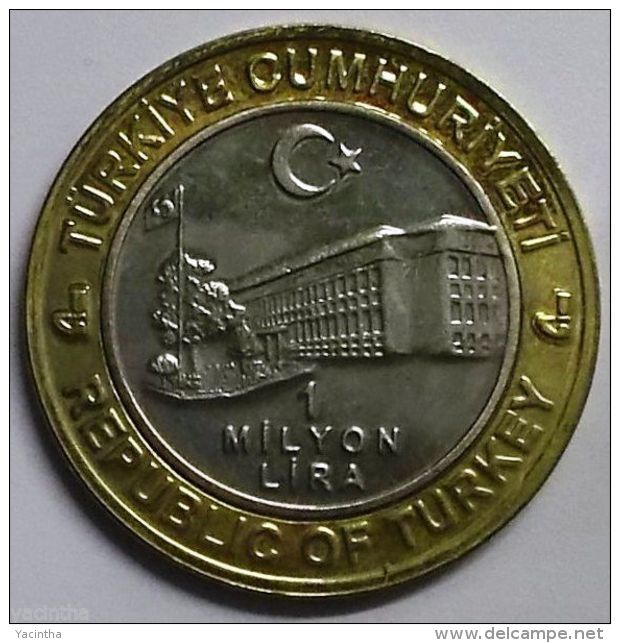 @Y@    LEAP DAY COIN !!! TURKEY 1 MILLION LIRA 29 FEBRUARY 2004 - Turkey