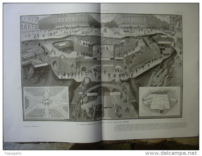 L’ILLUSTRATION 3542 MASCATE / METRO/ BRANLY/ AVIATION INDOCHINE/  FONTFROIDE/ SOUDEILLES  14 Janvier 1911 - L'Illustration