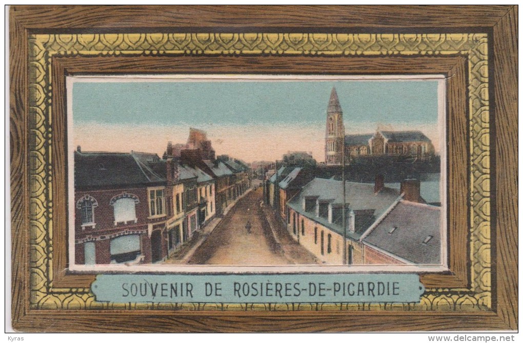 Souvenir De  (80) ROSIERES DE PICARDIE ( Carte à Système SANS Dépliant Mini -vues ) - Autres & Non Classés