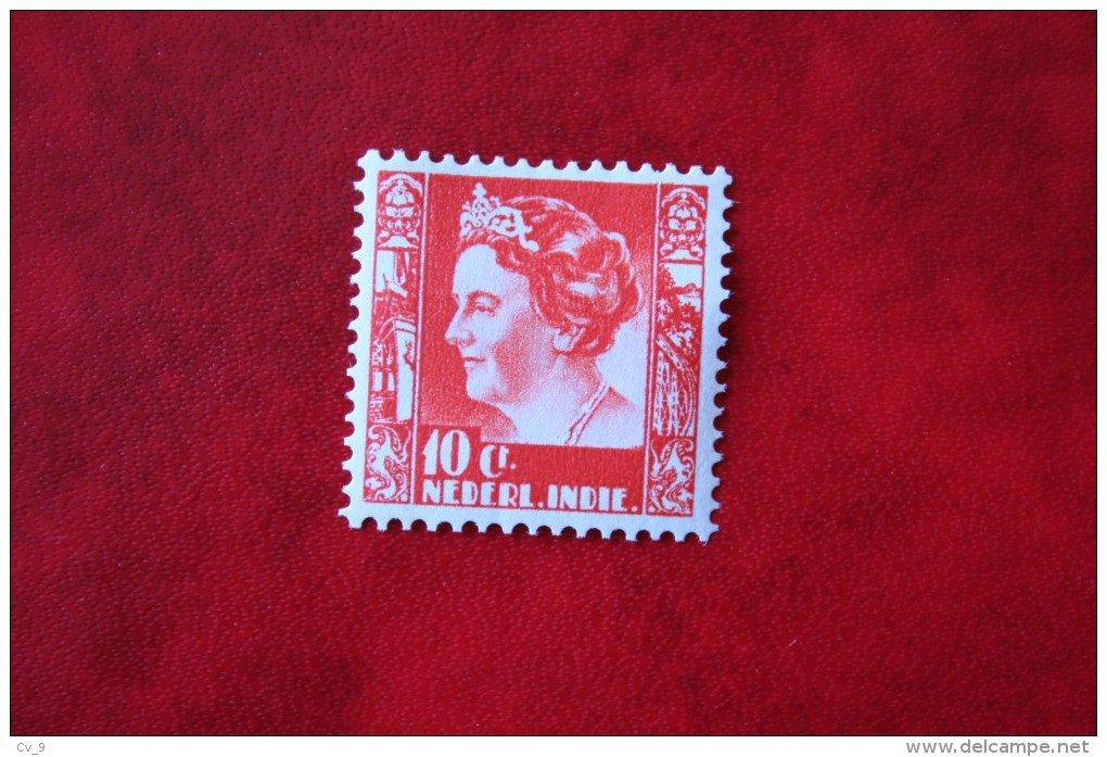 10 Ct Koningin Wilhelmina NVPH 195 1934-1937 Ongebruikt / MH NEDERLAND INDIE / DUTCH INDIES - Niederländisch-Indien