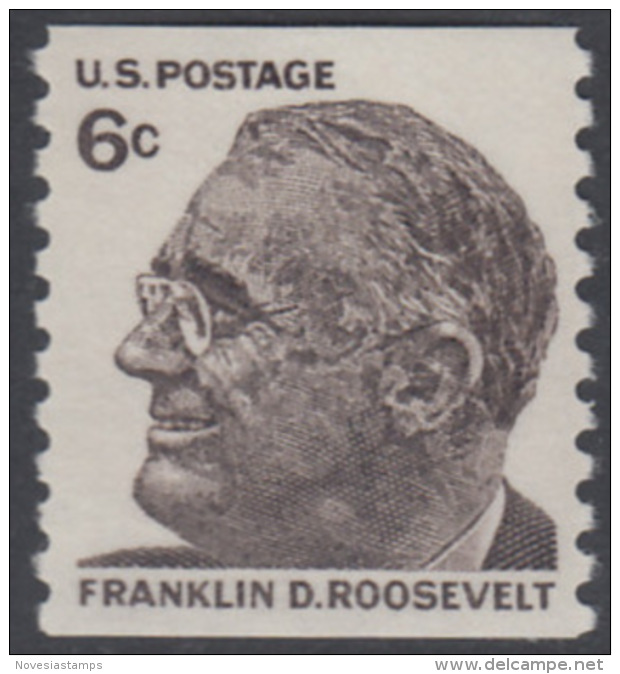 !a! USA Sc# 1305 MNH SINGLE (coil) - Prominent Americans: Franklin D. Roosevelt - Neufs