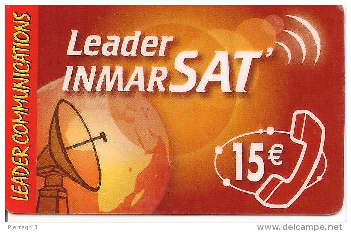 CARTE-PREPAYEE-15€-LEADER COMMUNICATIONS-INMARSAT-31/12/2006- V° Petit TISCALI-T B E- - Autres & Non Classés