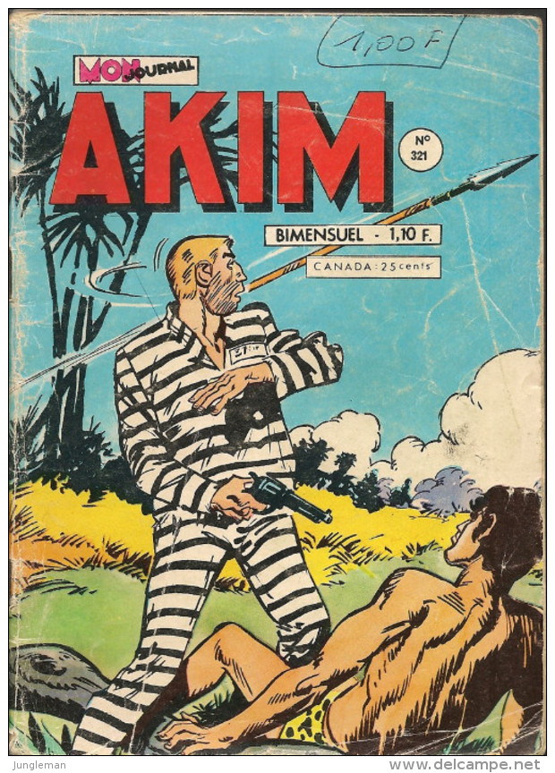 Akim N° 321 - 1ère Série - Editions Aventures Et Voyages - Décembre 1972 - Avec Aussi Tonton Belzébuth Et Bobo Lafleur - Akim