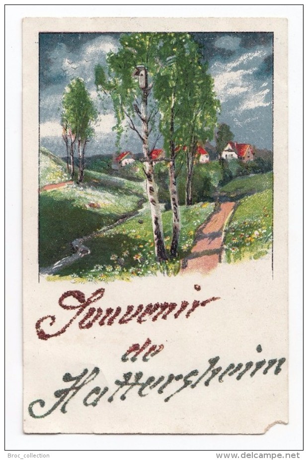 Souvenir De Hattersheim (am Main), 1919, Paillettes, éd. S. V. D. Serie 3196/4 - Hattersheim