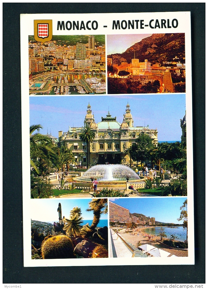 MONACO  -  Monte Carlo  Multi View  Used Postcard As Scans - Monte-Carlo