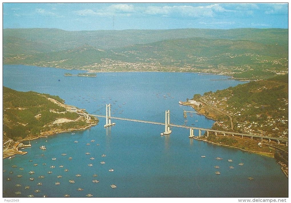 PV1037 - POSTAL - VIGO - PUENTE DE RANDE - VISTA AEREA - Pontevedra