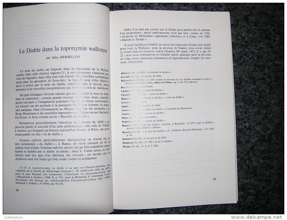 LE DIABLE DANS LE FOLKLORE DE WALLONIE Régionalisme Légendes Basse Semois Cortège Mons Ath Géants Ellezelles Toponymie
