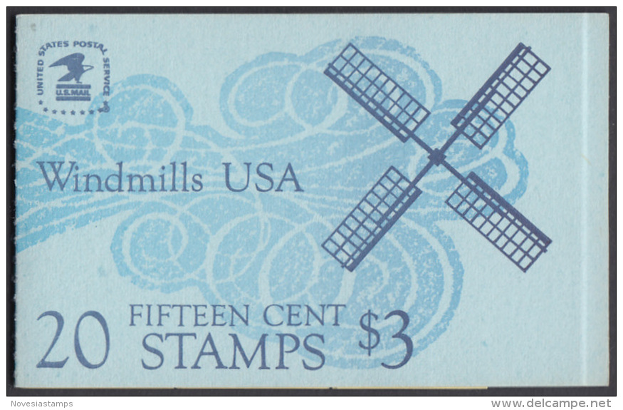 !a! USA Sc# 1742a MNH BOOKLET(20) - Windmills - 2. 1941-80