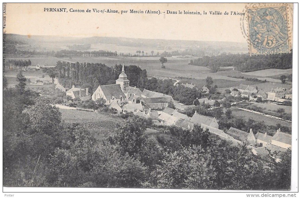 PERNANT - Dans Le Lointain, La Vallée De L'Aisne - Other & Unclassified