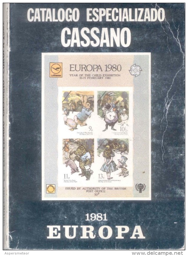 CATALOGO ESPECIALIZADO CASSANO TEMA EUROPA AÑO 1981 400 PAGINAS USADO - Thema's