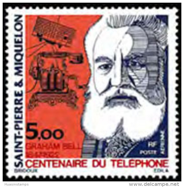 ST.PIERRE 1976 - Scott# C60 Telephone Cent. Set Of 1 MNH - Unused Stamps