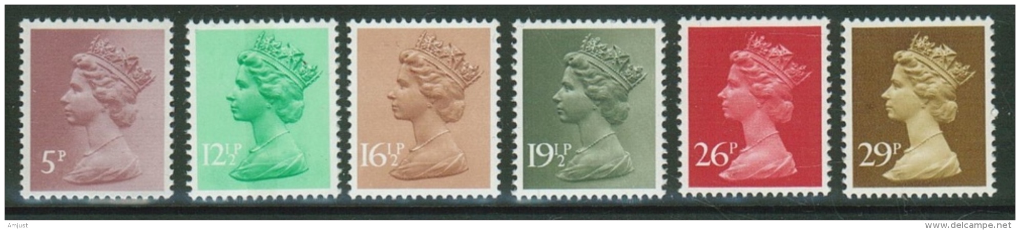 Grande Bretagne// Great Britain//1982 // Série Courante Elizabeth II  Y&T 1017 -1022 ** - Sin Clasificación
