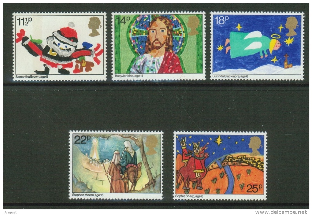 Grande Bretagne// Great Britain//1981 // Noël, Dessins D'enfants  Y&T 1011 -1015 ** - Ohne Zuordnung